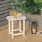 Folding Adirondack Chair HDPE Outdoor Patio Chair With Side Table Cup Holder All Weather Lounge Chair Fire Pit Furniture